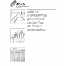 Contrat d'entreprise - travaux résidentiels et commerciaux (Tablette de 15 contrats)